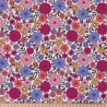 Printed Cotton BRIGITTE White / Purple